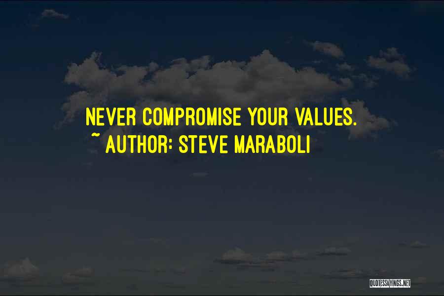 Steve Maraboli Quotes: Never Compromise Your Values.