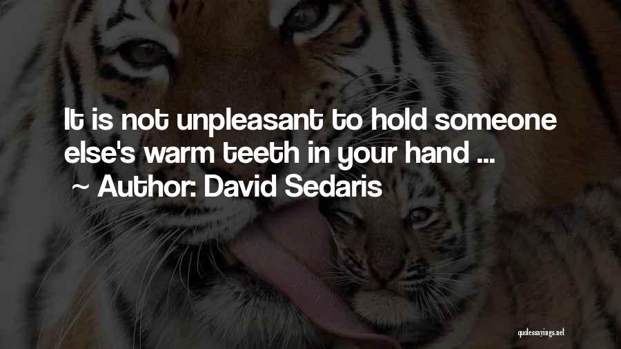 David Sedaris Quotes: It Is Not Unpleasant To Hold Someone Else's Warm Teeth In Your Hand ...