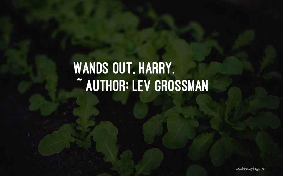 Lev Grossman Quotes: Wands Out, Harry.