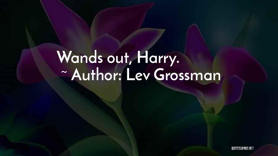 Lev Grossman Quotes: Wands Out, Harry.