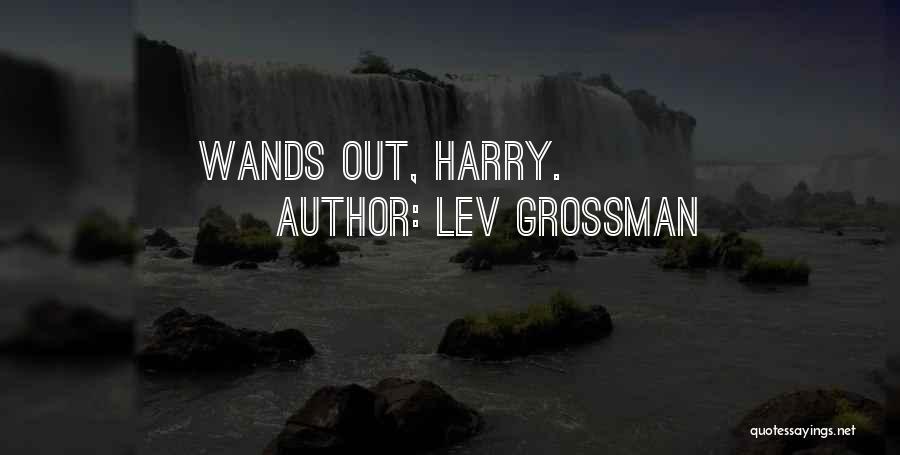 Lev Grossman Quotes: Wands Out, Harry.