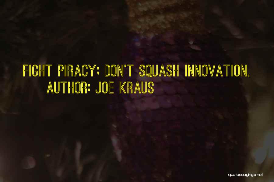 Joe Kraus Quotes: Fight Piracy; Don't Squash Innovation.