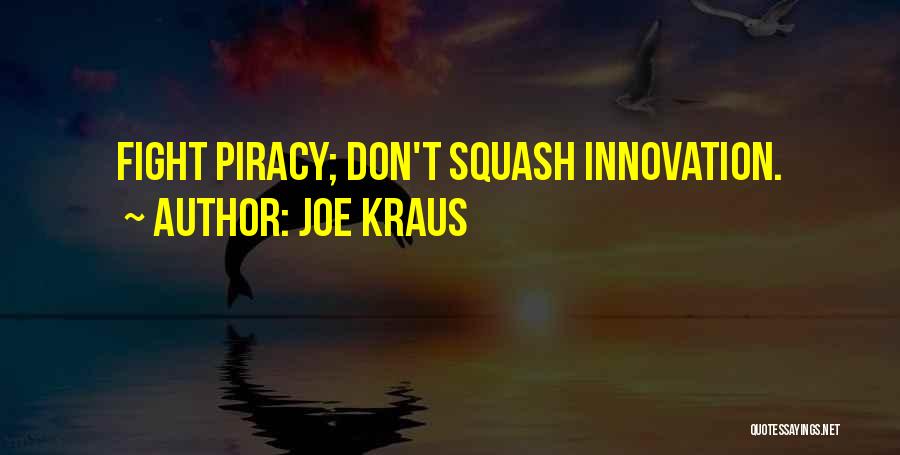 Joe Kraus Quotes: Fight Piracy; Don't Squash Innovation.