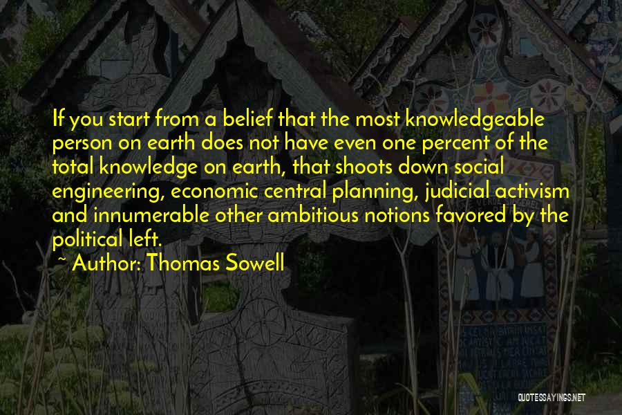 Thomas Sowell Quotes: If You Start From A Belief That The Most Knowledgeable Person On Earth Does Not Have Even One Percent Of