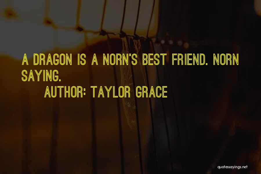 Taylor Grace Quotes: A Dragon Is A Norn's Best Friend. Norn Saying.