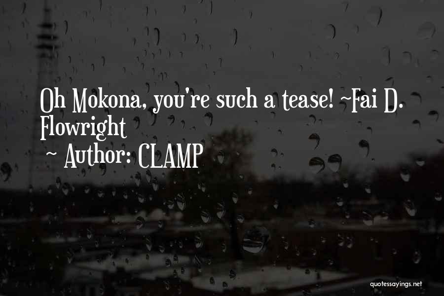 CLAMP Quotes: Oh Mokona, You're Such A Tease! ~fai D. Flowright