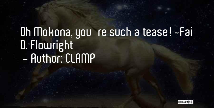 CLAMP Quotes: Oh Mokona, You're Such A Tease! ~fai D. Flowright