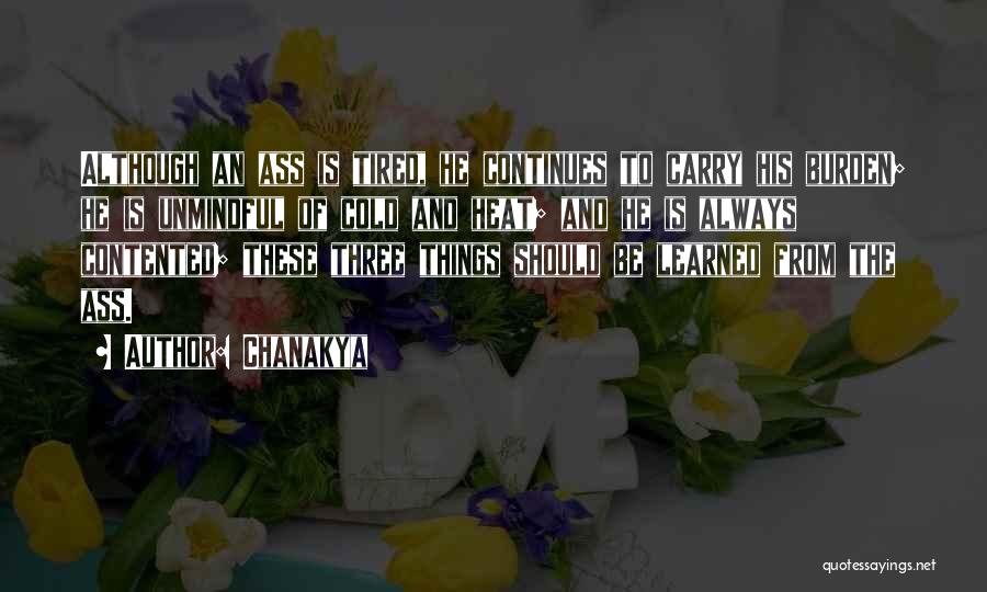 Chanakya Quotes: Although An Ass Is Tired, He Continues To Carry His Burden; He Is Unmindful Of Cold And Heat; And He