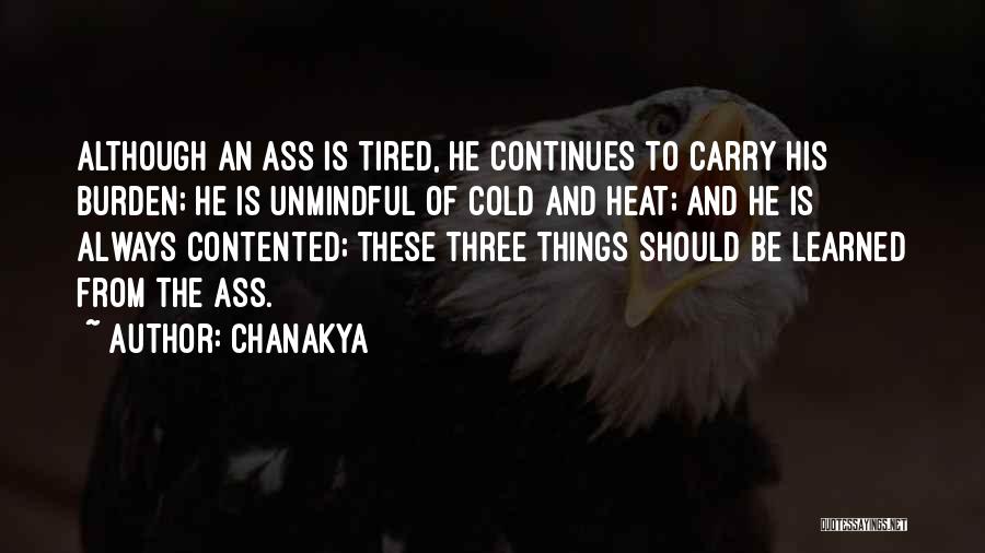 Chanakya Quotes: Although An Ass Is Tired, He Continues To Carry His Burden; He Is Unmindful Of Cold And Heat; And He
