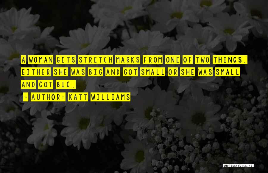 Katt Williams Quotes: A Woman Gets Stretch Marks From One Of Two Things. Either She Was Big And Got Small Or She Was