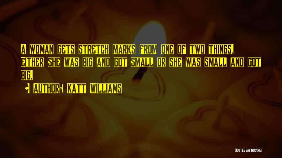 Katt Williams Quotes: A Woman Gets Stretch Marks From One Of Two Things. Either She Was Big And Got Small Or She Was