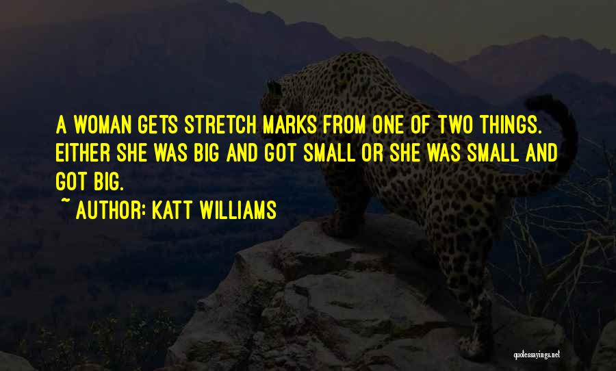 Katt Williams Quotes: A Woman Gets Stretch Marks From One Of Two Things. Either She Was Big And Got Small Or She Was