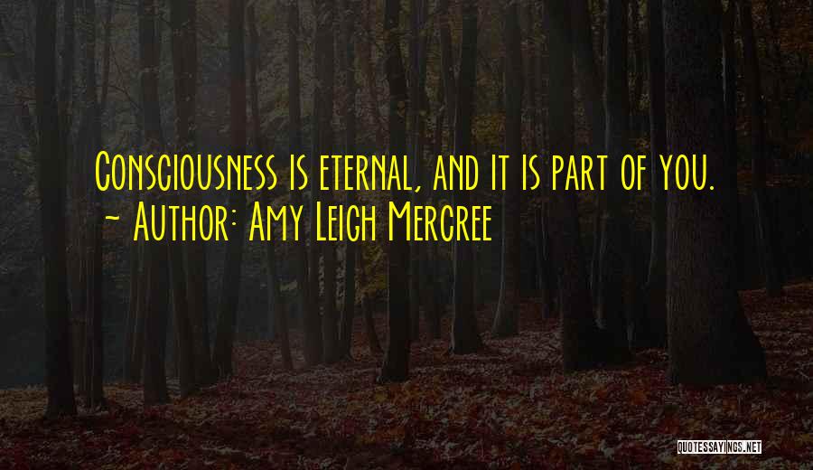 Amy Leigh Mercree Quotes: Consciousness Is Eternal, And It Is Part Of You.