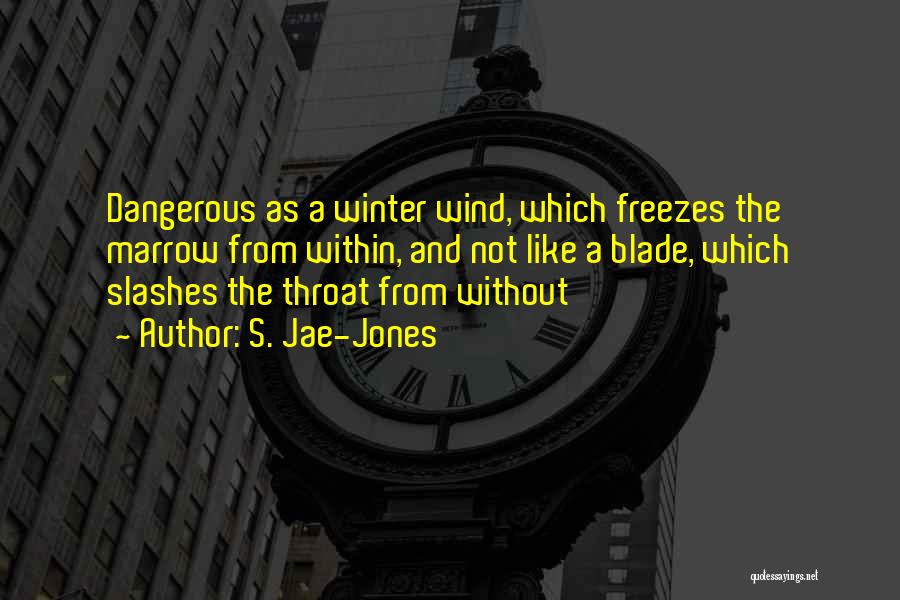 S. Jae-Jones Quotes: Dangerous As A Winter Wind, Which Freezes The Marrow From Within, And Not Like A Blade, Which Slashes The Throat