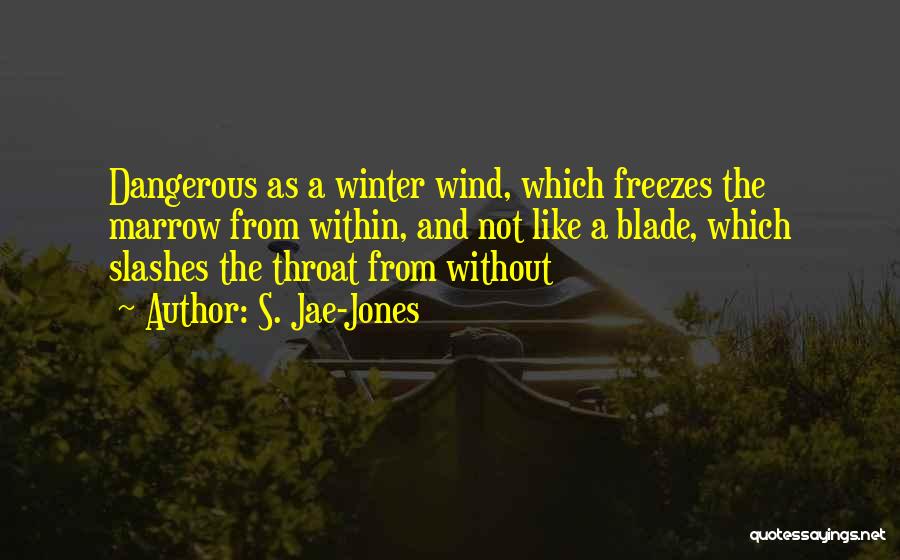 S. Jae-Jones Quotes: Dangerous As A Winter Wind, Which Freezes The Marrow From Within, And Not Like A Blade, Which Slashes The Throat