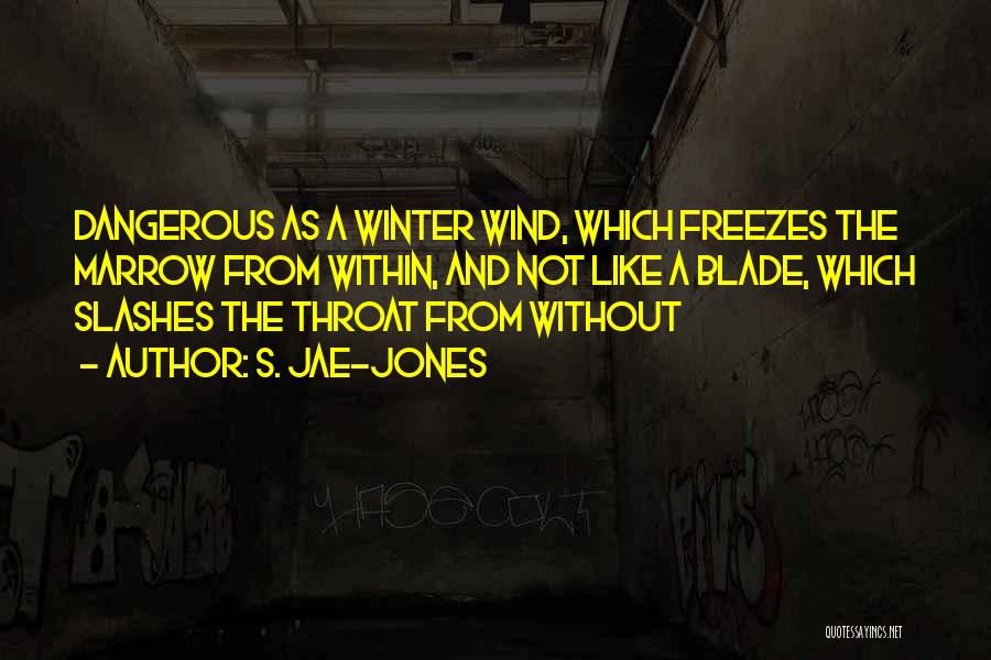 S. Jae-Jones Quotes: Dangerous As A Winter Wind, Which Freezes The Marrow From Within, And Not Like A Blade, Which Slashes The Throat