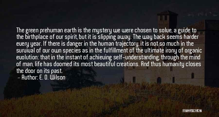 E. O. Wilson Quotes: The Green Prehuman Earth Is The Mystery We Were Chosen To Solve, A Guide To The Birthplace Of Our Spirit,