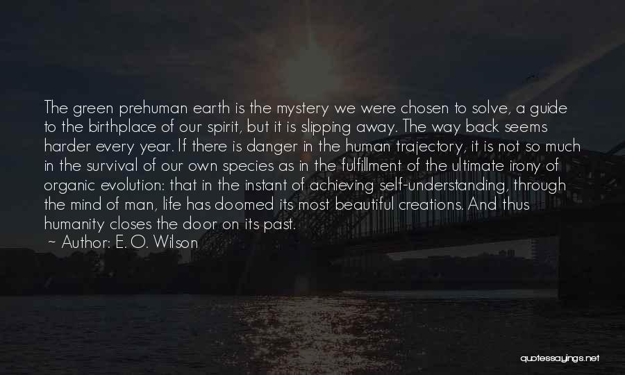 E. O. Wilson Quotes: The Green Prehuman Earth Is The Mystery We Were Chosen To Solve, A Guide To The Birthplace Of Our Spirit,