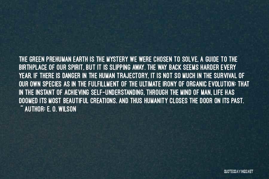 E. O. Wilson Quotes: The Green Prehuman Earth Is The Mystery We Were Chosen To Solve, A Guide To The Birthplace Of Our Spirit,