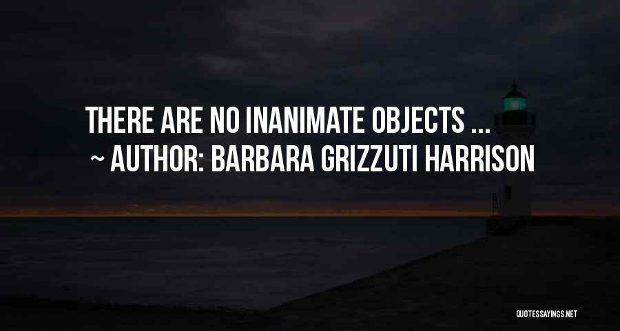 Barbara Grizzuti Harrison Quotes: There Are No Inanimate Objects ...