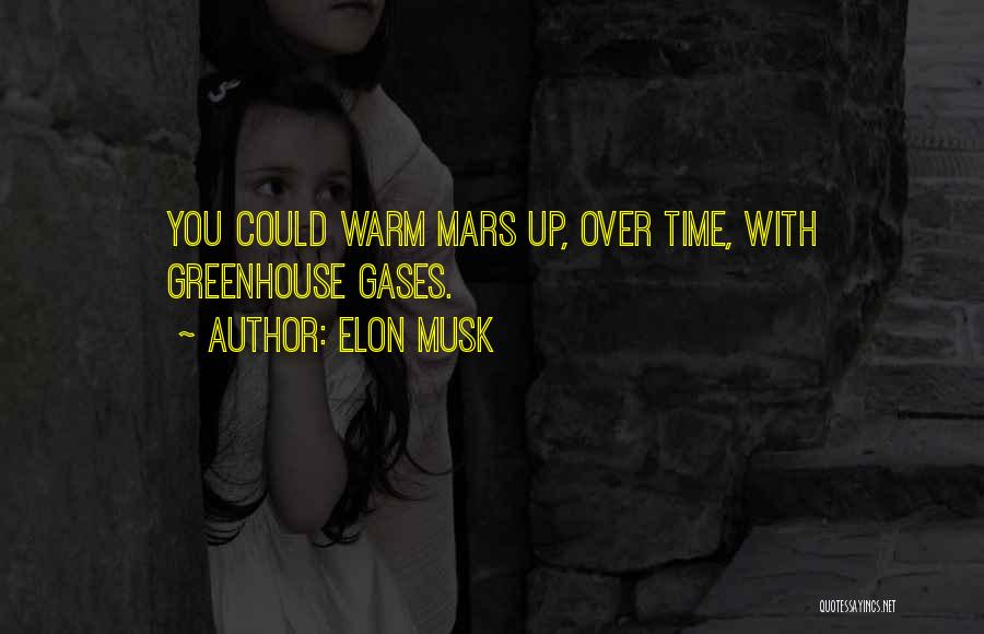 Elon Musk Quotes: You Could Warm Mars Up, Over Time, With Greenhouse Gases.
