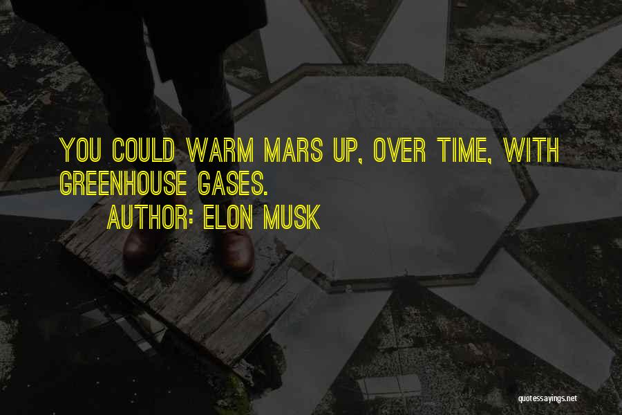 Elon Musk Quotes: You Could Warm Mars Up, Over Time, With Greenhouse Gases.