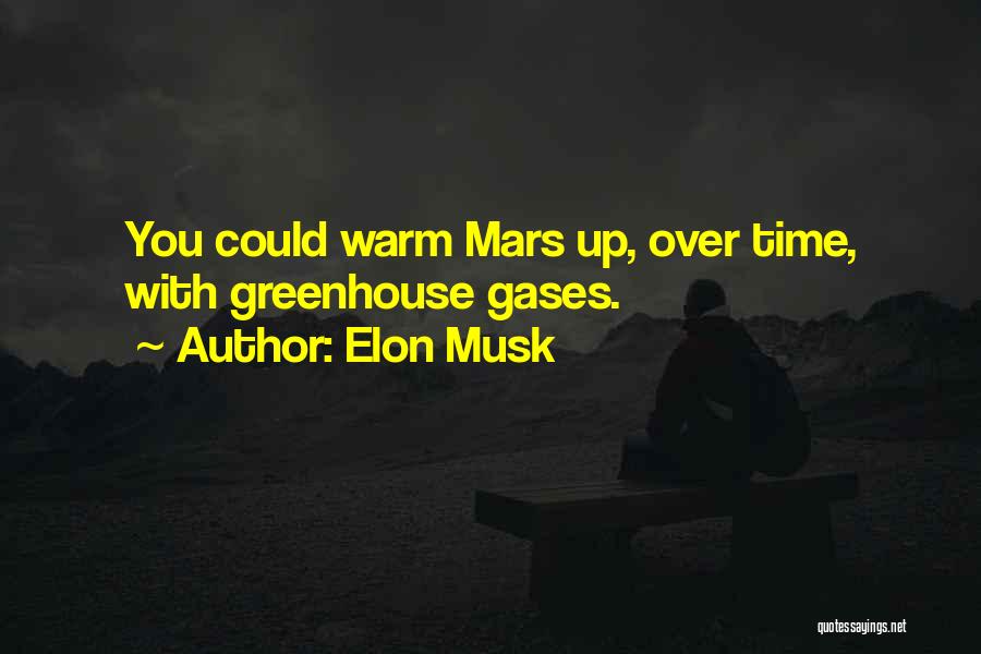 Elon Musk Quotes: You Could Warm Mars Up, Over Time, With Greenhouse Gases.