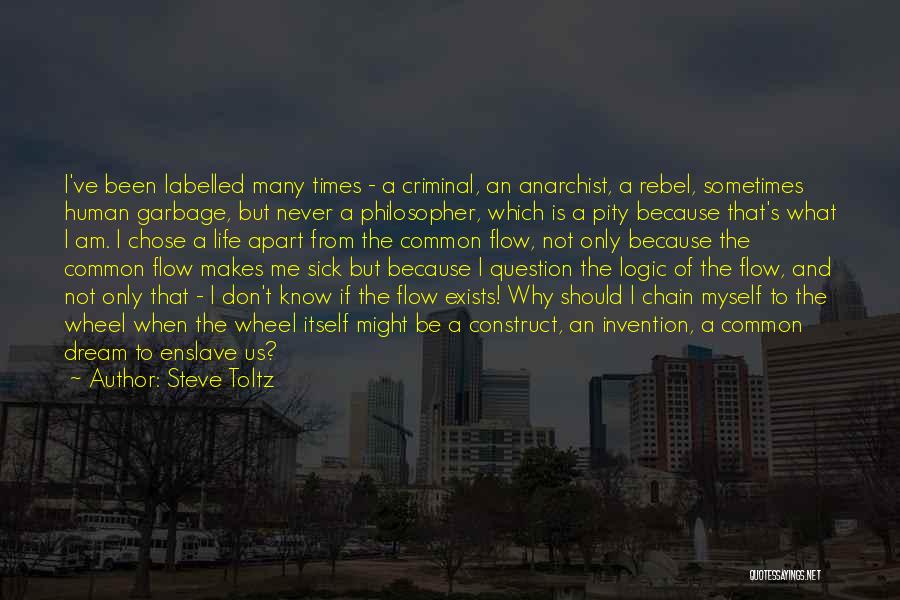 Steve Toltz Quotes: I've Been Labelled Many Times - A Criminal, An Anarchist, A Rebel, Sometimes Human Garbage, But Never A Philosopher, Which