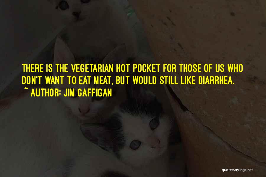 Jim Gaffigan Quotes: There Is The Vegetarian Hot Pocket For Those Of Us Who Don't Want To Eat Meat, But Would Still Like