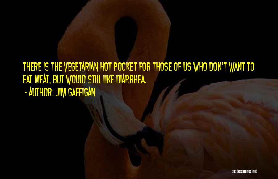 Jim Gaffigan Quotes: There Is The Vegetarian Hot Pocket For Those Of Us Who Don't Want To Eat Meat, But Would Still Like