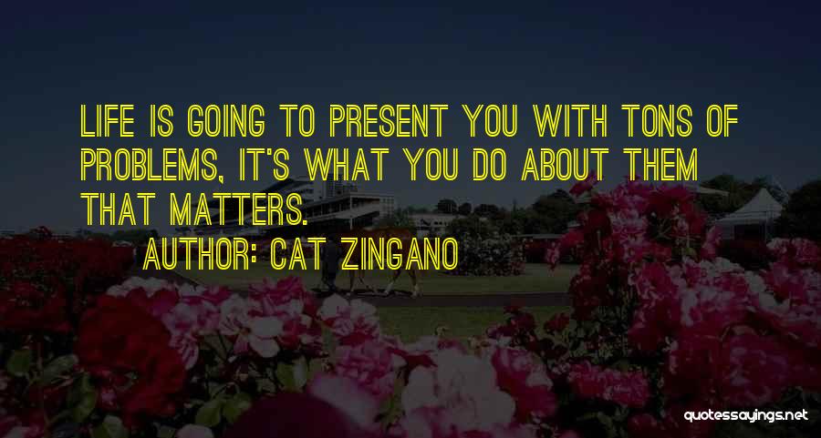 Cat Zingano Quotes: Life Is Going To Present You With Tons Of Problems, It's What You Do About Them That Matters.