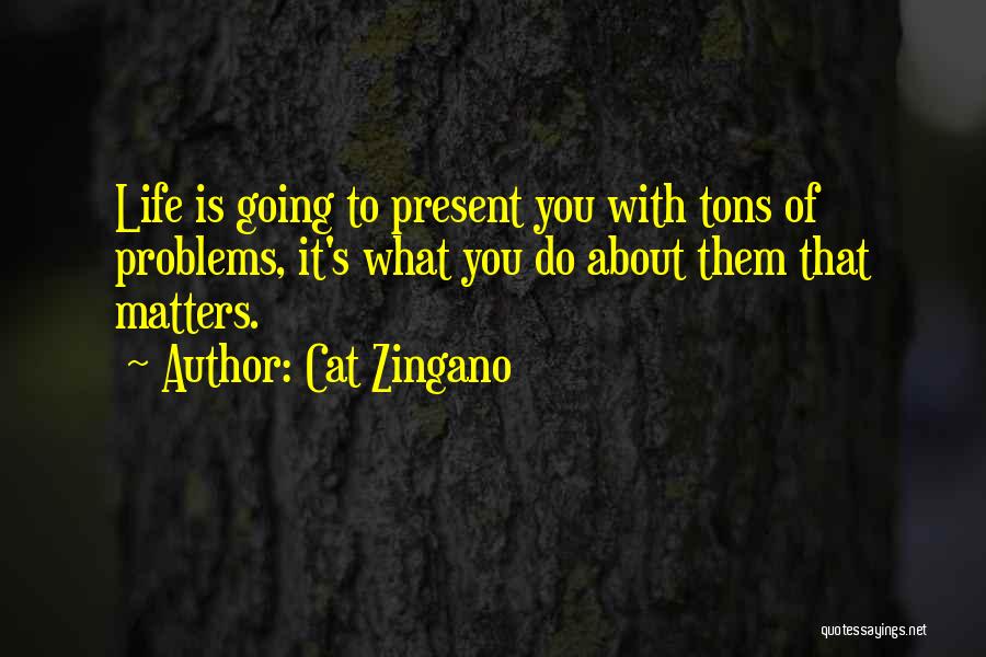 Cat Zingano Quotes: Life Is Going To Present You With Tons Of Problems, It's What You Do About Them That Matters.