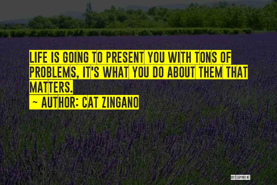 Cat Zingano Quotes: Life Is Going To Present You With Tons Of Problems, It's What You Do About Them That Matters.