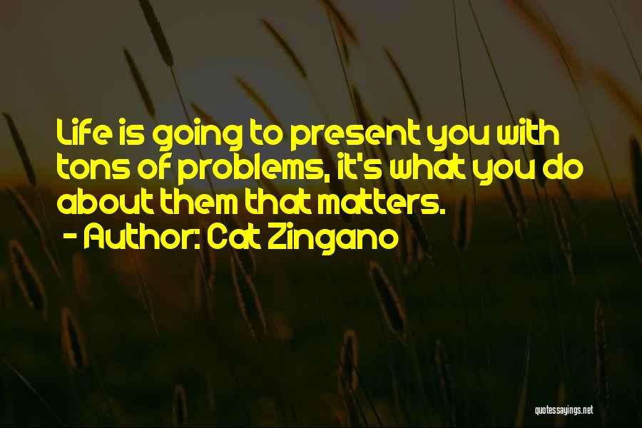 Cat Zingano Quotes: Life Is Going To Present You With Tons Of Problems, It's What You Do About Them That Matters.