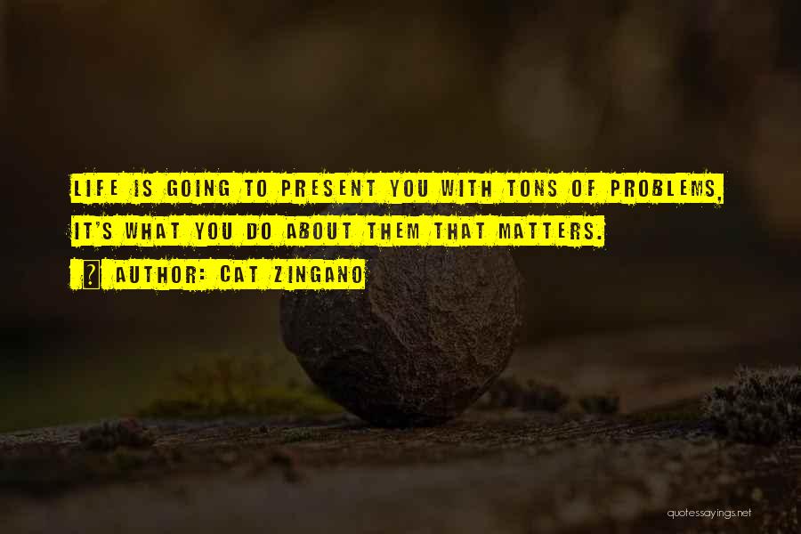 Cat Zingano Quotes: Life Is Going To Present You With Tons Of Problems, It's What You Do About Them That Matters.