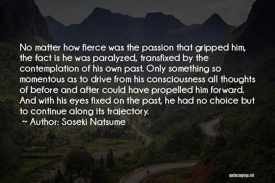 Soseki Natsume Quotes: No Matter How Fierce Was The Passion That Gripped Him, The Fact Is He Was Paralyzed, Transfixed By The Contemplation