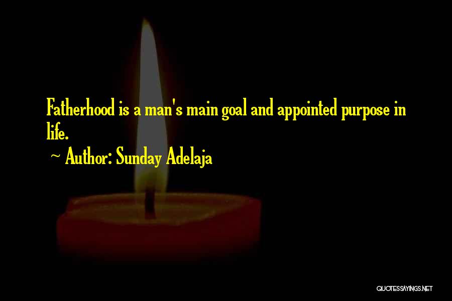 Sunday Adelaja Quotes: Fatherhood Is A Man's Main Goal And Appointed Purpose In Life.
