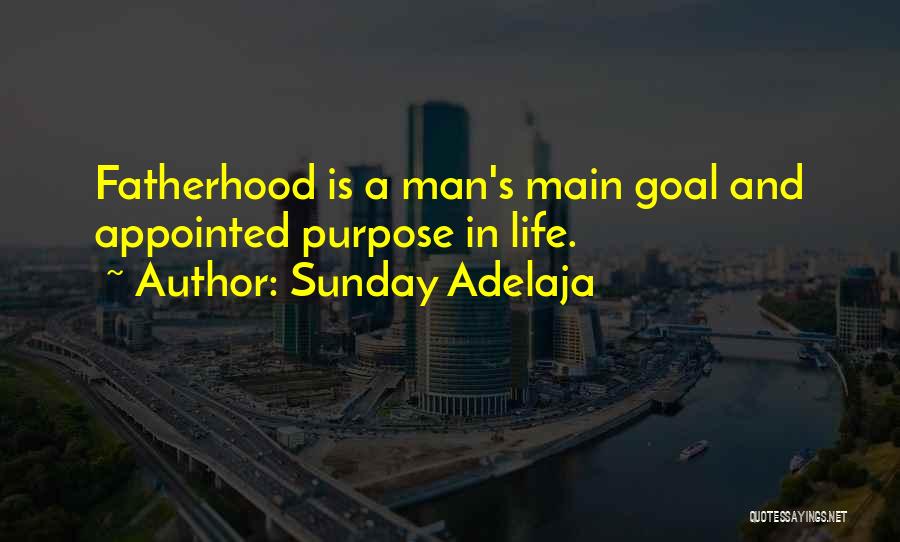 Sunday Adelaja Quotes: Fatherhood Is A Man's Main Goal And Appointed Purpose In Life.