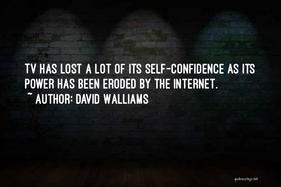 David Walliams Quotes: Tv Has Lost A Lot Of Its Self-confidence As Its Power Has Been Eroded By The Internet.