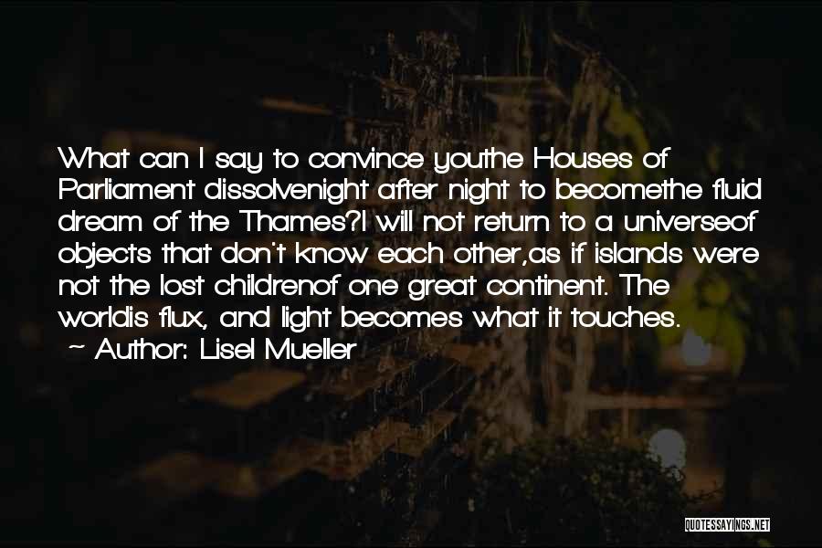 Lisel Mueller Quotes: What Can I Say To Convince Youthe Houses Of Parliament Dissolvenight After Night To Becomethe Fluid Dream Of The Thames?i