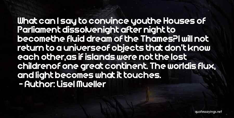 Lisel Mueller Quotes: What Can I Say To Convince Youthe Houses Of Parliament Dissolvenight After Night To Becomethe Fluid Dream Of The Thames?i