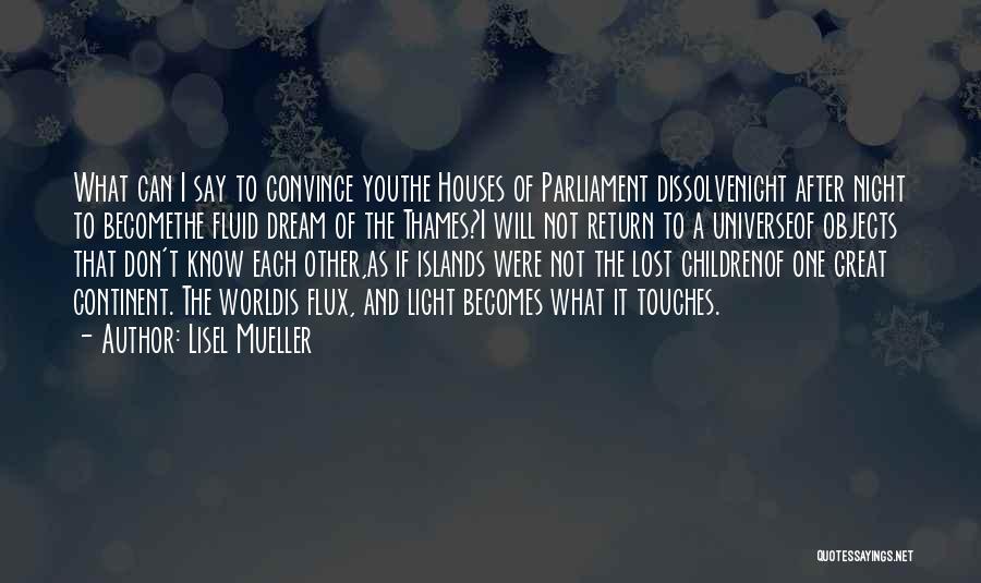 Lisel Mueller Quotes: What Can I Say To Convince Youthe Houses Of Parliament Dissolvenight After Night To Becomethe Fluid Dream Of The Thames?i
