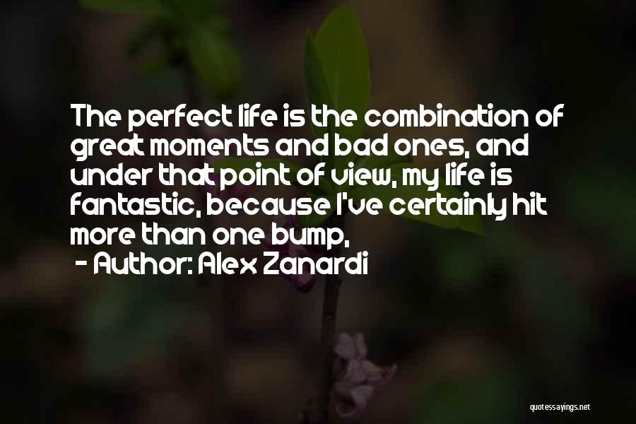 Alex Zanardi Quotes: The Perfect Life Is The Combination Of Great Moments And Bad Ones, And Under That Point Of View, My Life