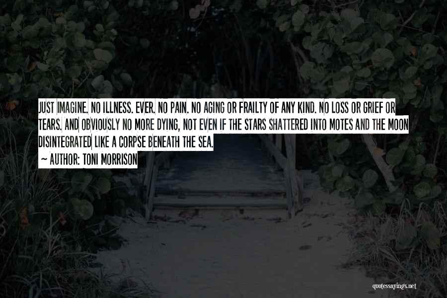 Toni Morrison Quotes: Just Imagine. No Illness. Ever. No Pain. No Aging Or Frailty Of Any Kind. No Loss Or Grief Or Tears.