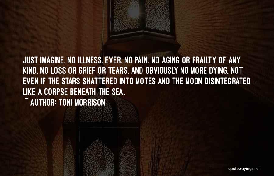 Toni Morrison Quotes: Just Imagine. No Illness. Ever. No Pain. No Aging Or Frailty Of Any Kind. No Loss Or Grief Or Tears.