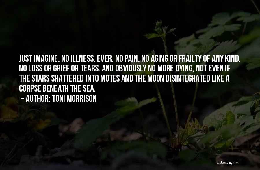 Toni Morrison Quotes: Just Imagine. No Illness. Ever. No Pain. No Aging Or Frailty Of Any Kind. No Loss Or Grief Or Tears.