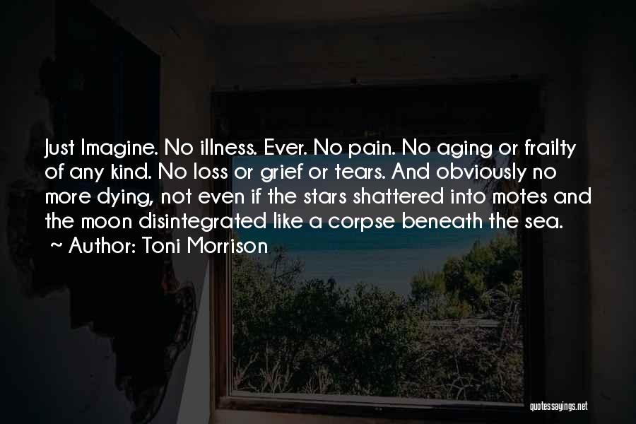 Toni Morrison Quotes: Just Imagine. No Illness. Ever. No Pain. No Aging Or Frailty Of Any Kind. No Loss Or Grief Or Tears.
