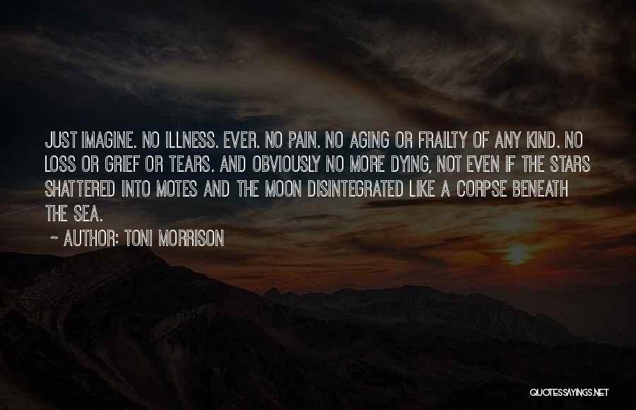 Toni Morrison Quotes: Just Imagine. No Illness. Ever. No Pain. No Aging Or Frailty Of Any Kind. No Loss Or Grief Or Tears.