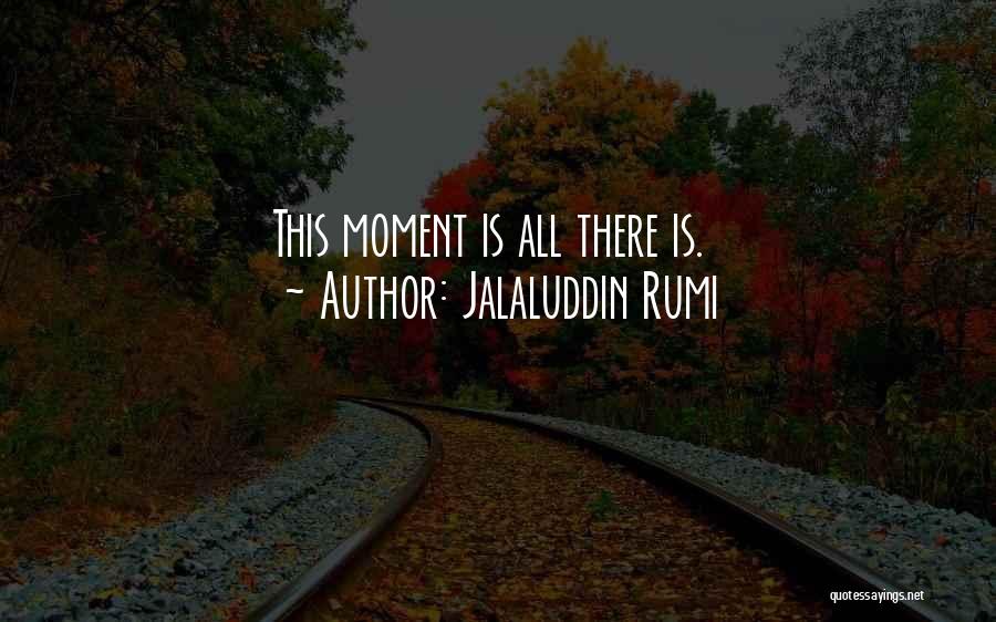 Jalaluddin Rumi Quotes: This Moment Is All There Is.