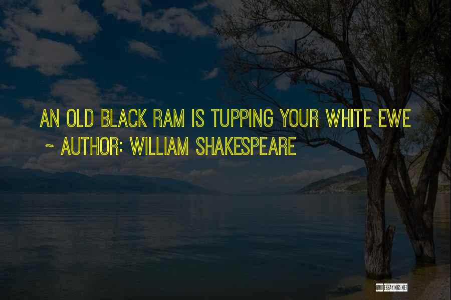 William Shakespeare Quotes: An Old Black Ram Is Tupping Your White Ewe